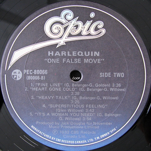 Harlequin - One False Move [Vinyl] | Epic (PEC-80066) - 4