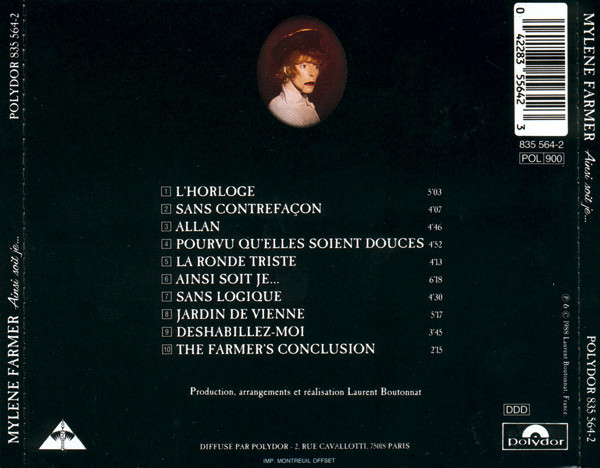 Mylène Farmer - Ainsi Soit Je... | Polydor (835 564-2) - 2