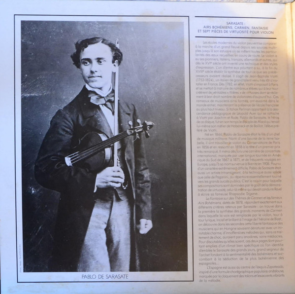 Itzhak Perlman - Pablo de Sarasate , Giuseppe Tartini , Niccolò Paganini , Robert Schumann , Sergei Vasilyevich Rachmaninoff , Henryk Wieniawski - Airs Bohémiens De Sarasate Et Huit Autres Pièces De Virtuosité Pour Le Violon | La Voix De Son Maître (1034221) - 3