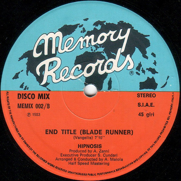 Hipnosis - Pulstar | Memory Records (MEMIX 002) - 2