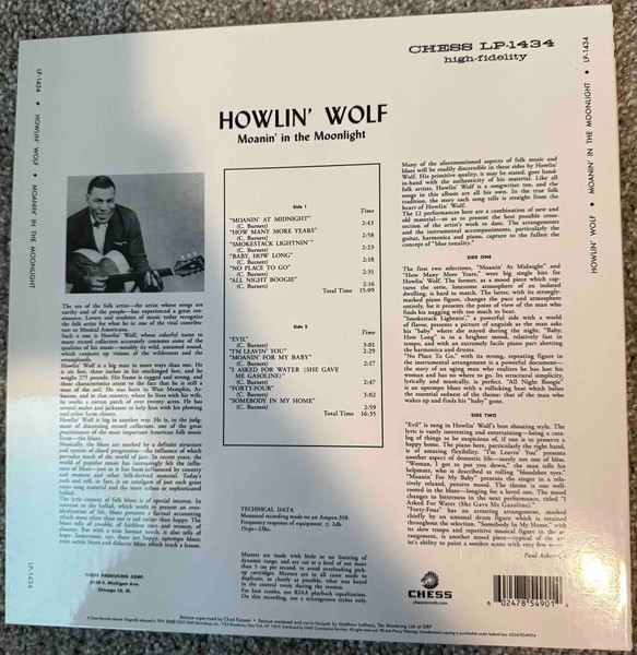 Howlin' Wolf - Moanin' In The Moonlight | Chess (LP 1434) - 2 Howlin' Wolf - Moanin' In The Moonlight | Chess (LP 1434) - 2