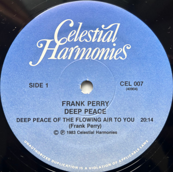 Frank Perry - Deep Peace | Celestial Harmonies (CEL 007) - 3
