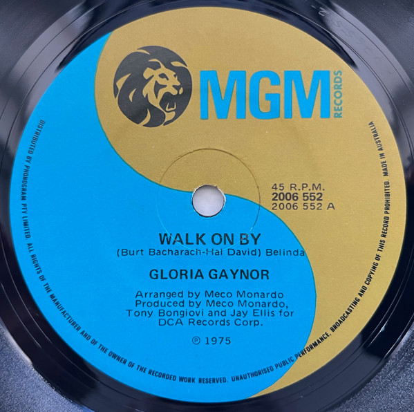 Gloria Gaynor - Walk On By | MGM Records (2006 522) - main Gloria Gaynor - Walk On By | MGM Records (2006 522) - main