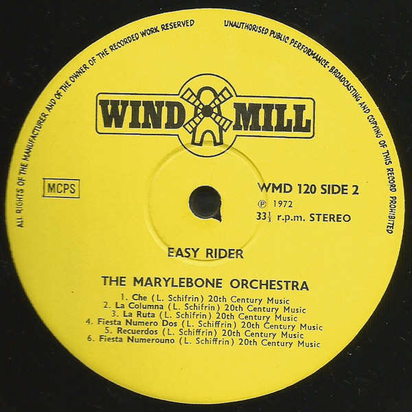 Jon Penn / The Marylebone Orchestra - Music From The Films: Che!/Easy Rider | Windmill (WMD120) - 4 Jon Penn / The Marylebone Orchestra - Music From The Films: Che!/Easy Rider | Windmill (WMD120) - 4