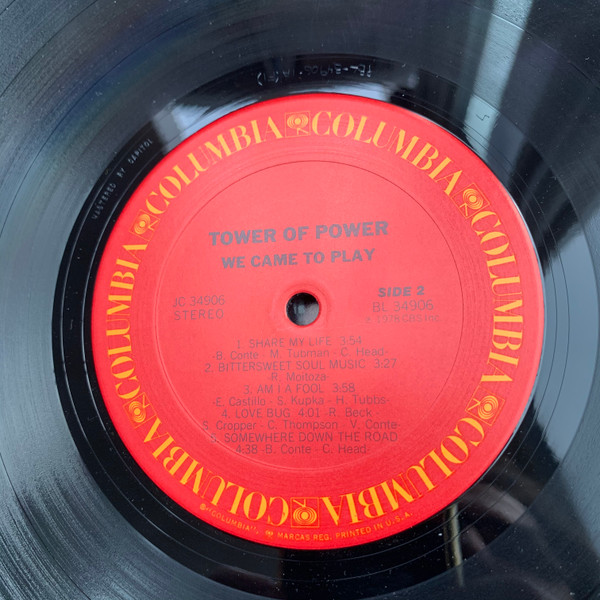 Tower Of Power - We Came To Play | Columbia (JC 34906) - 4