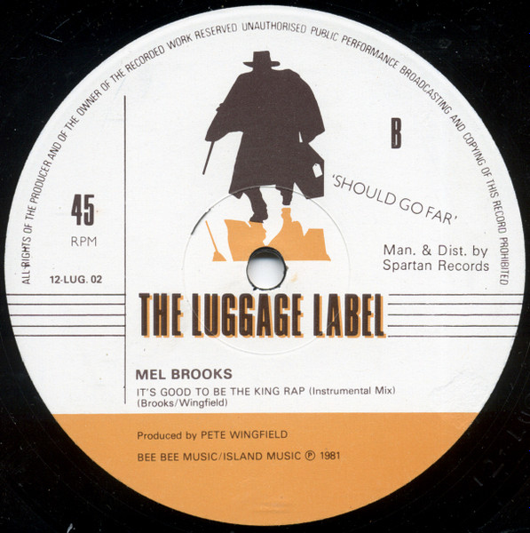 Mel Brooks - It's Good To Be The King Rap | The Luggage Label (12-LUG.02) - 2 Mel Brooks - It's Good To Be The King Rap | The Luggage Label (12-LUG.02) - 2