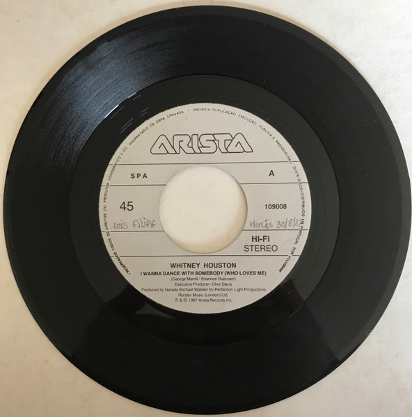 Whitney Houston - I Wanna Dance With Somebody (Who Loves Me) | Arista (109 008) - 3