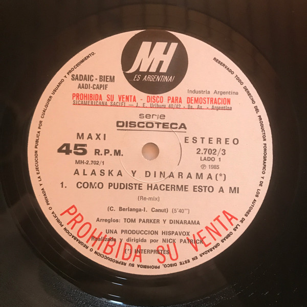 Alaska Y Dinarama - Como Pudiste Hacerme Esto A Mi | Music Hall (MH-2.702) - 2 Alaska Y Dinarama - Como Pudiste Hacerme Esto A Mi | Music Hall (MH-2.702) - 2