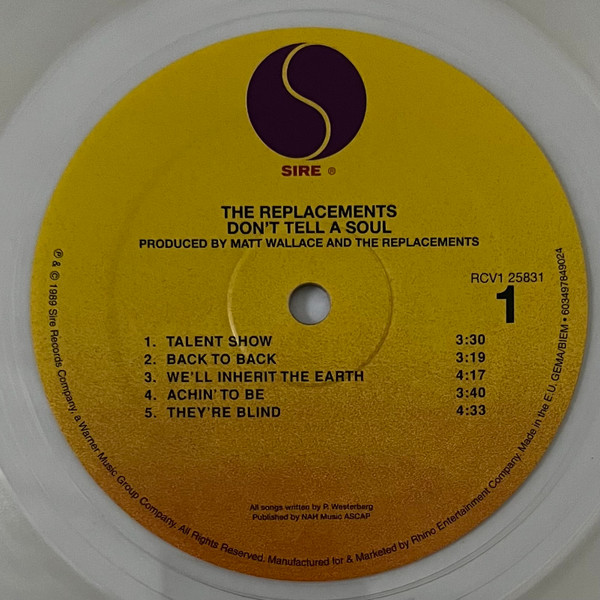 The Replacements - Don't Tell A Soul LP | Sire (RCV1 28531) - 3
