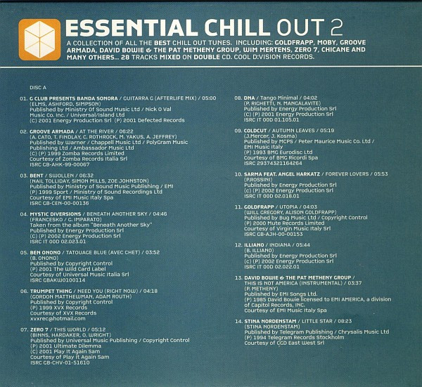 Various - Essential Chill Out 2 | Cool D:vision (EC02/CLD CD 08/02) - 2 Various - Essential Chill Out 2 | Cool D:vision (EC02/CLD CD 08/02) - 2