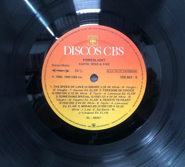 Earth, Wind & Fire - Powerlight | Discos CBS (138.553) - 4