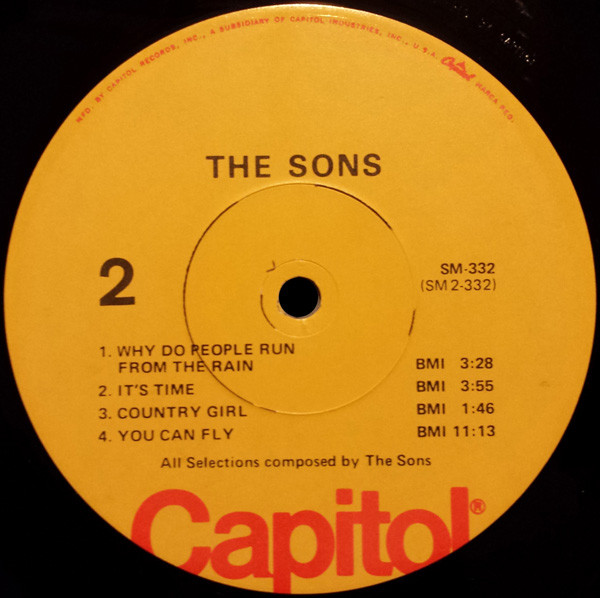 The Sons Of Champlin - The Sons | Capitol Records (SM-332) - 4 The Sons Of Champlin - The Sons | Capitol Records (SM-332) - 4