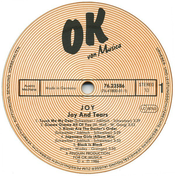 Joy - Joy And Tears | OK Musica (76.23586 AS) - 3
