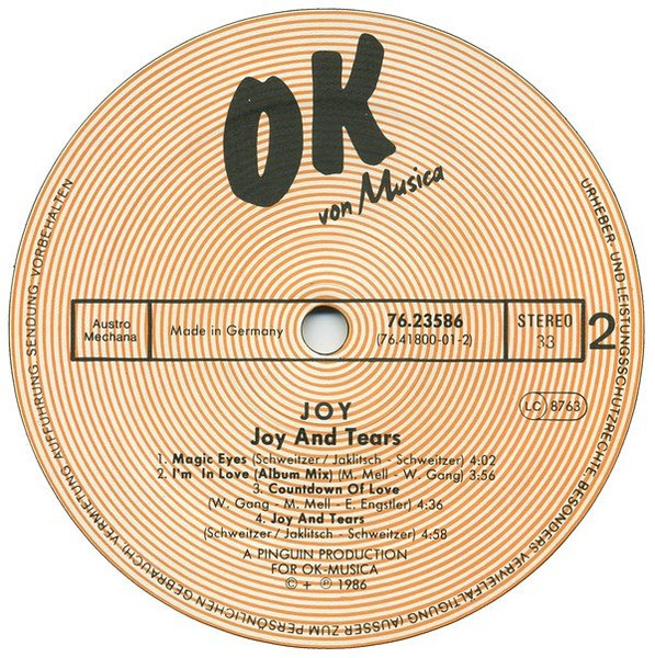 Joy - Joy And Tears | OK Musica (76.23586 AS) - 4