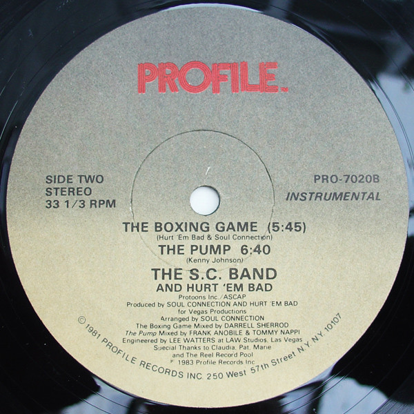 Hurt 'Em Bad And The SC Band - The Boxing Game | Profile Records (PRO-7020) - 2 Hurt 'Em Bad And The SC Band - The Boxing Game | Profile Records (PRO-7020) - 2