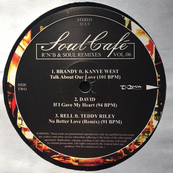 Various - Soul Café - R'N'B & Soul Remixes Vol. 6 | T-Town Records (SOUL CAFE 06) - 3