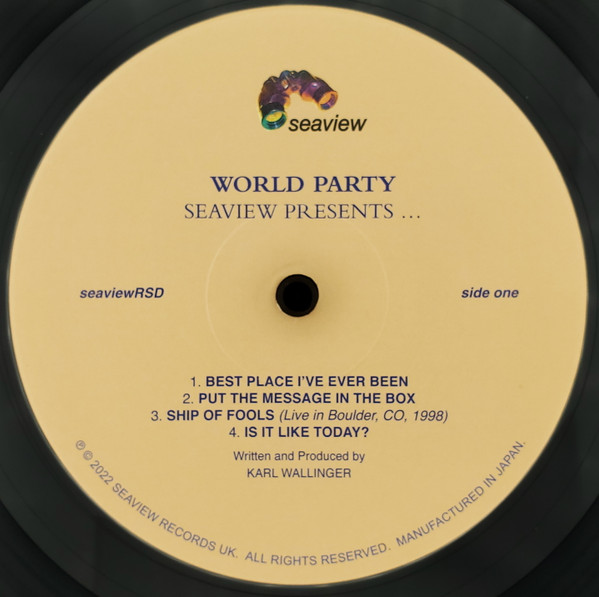World Party - Seaview Presents ... | Seaview Records Ltd. (SeasviewRSD) - 3 World Party - Seaview Presents ... | Seaview Records Ltd. (SeasviewRSD) - 3