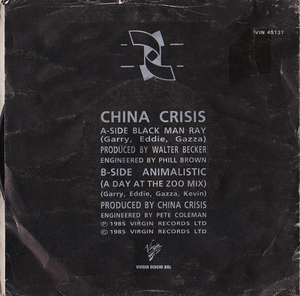 China Crisis - Black Man Ray | Virgin (VIN 45137) - 2