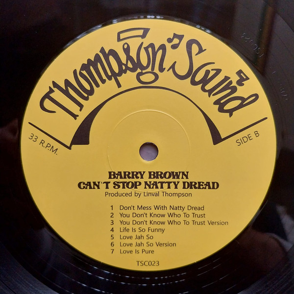 Barry Brown - Can't Stop Natty Dread | Thompson Sound Cantabria (TSC023) - 3 Barry Brown - Can't Stop Natty Dread | Thompson Sound Cantabria (TSC023) - 3