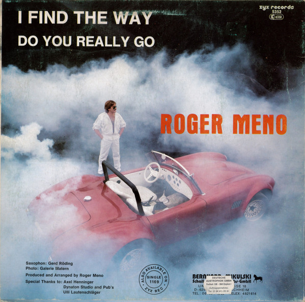Roger Meno - I Find The Way | ZYX Records (ZYX 5352) - 2