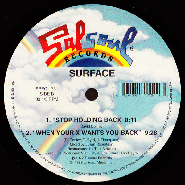 Surface - Falling In Love / Stop Holding Back / When Your X Wants You Back | Unidisc (SPEC-1751) - 3 Surface - Falling In Love / Stop Holding Back / When Your X Wants You Back | Unidisc (SPEC-1751) - 3