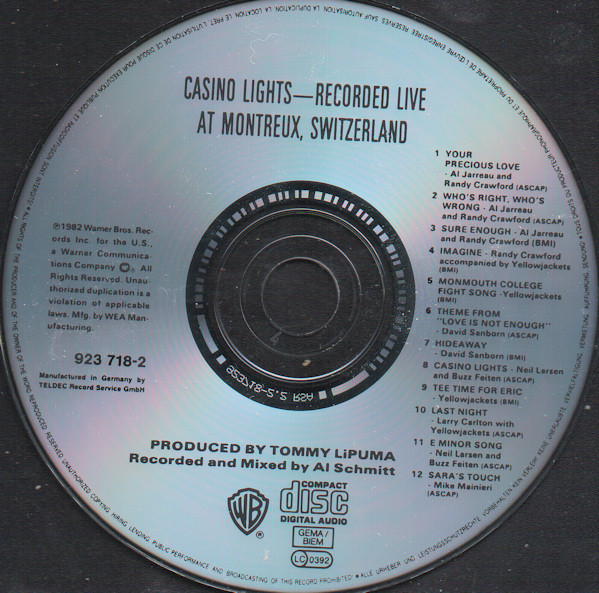 Various - Casino Lights - Recorded Live At Montreux, Switzerland | Warner Bros. Records (923 718-2) - main