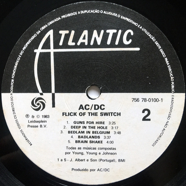 AC/DC - Flick Of The Switch | Atlantic (756 78-0100-1) - 4