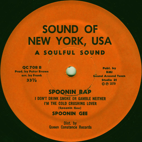 Spoonie Gee - Spoonin Rap | Sound Of New York, USA (QC 708) - 2