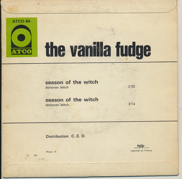 Vanilla Fudge - Season Of The Witch | ATCO Records (ATCO-84) - 2