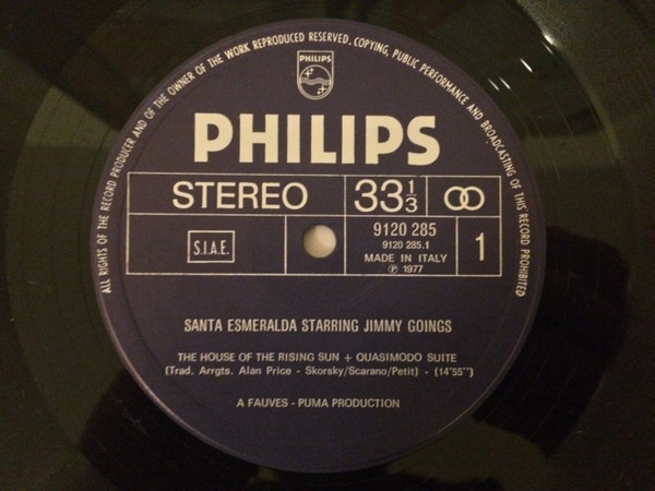 Santa Esmeralda , Jimmy Goings - The House Of The Rising Sun | Philips (9120 285) - 3 Santa Esmeralda , Jimmy Goings - The House Of The Rising Sun | Philips (9120 285) - 3