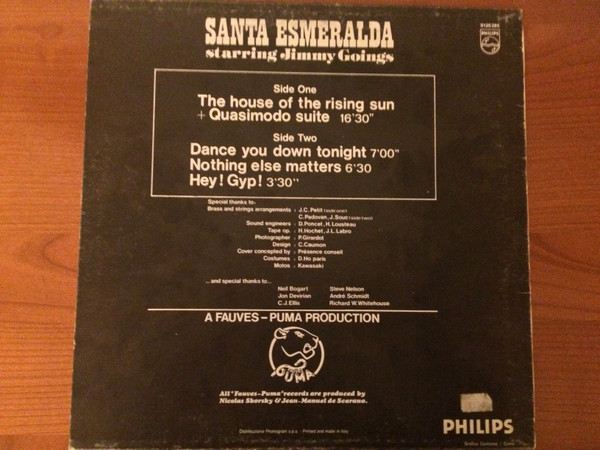 Santa Esmeralda , Jimmy Goings - The House Of The Rising Sun | Philips (9120 285) - 2 Santa Esmeralda , Jimmy Goings - The House Of The Rising Sun | Philips (9120 285) - 2