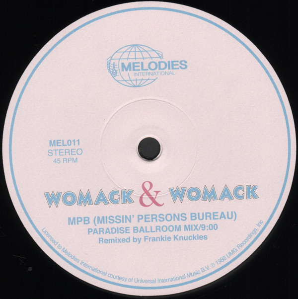 Womack & Womack - MPB (Missin' Persons Bureau) | Melodies International (MEL011) - 3 Womack & Womack - MPB (Missin' Persons Bureau) | Melodies International (MEL011) - 3