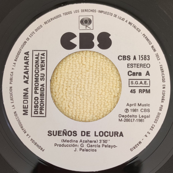 Medina Azahara - Sueños De Locura | CBS (A-1583) - 3