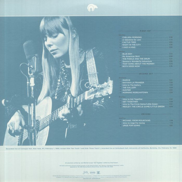 Joni Mitchell - Live At Carnegie Hall - 1969 | Reprise Records (R1 654024) - 2