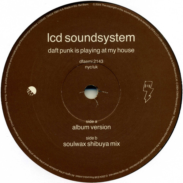LCD Soundsystem - Daft Punk Is Playing At My House | DFA (dfaemi 2143) - 3