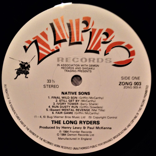 The Long Ryders - Native Sons | Zippo Records (ZONG 003) - 4