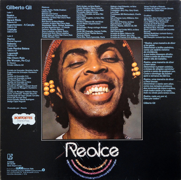 Gilberto Gil - Realce | Elektra (BR 32.038) - 3