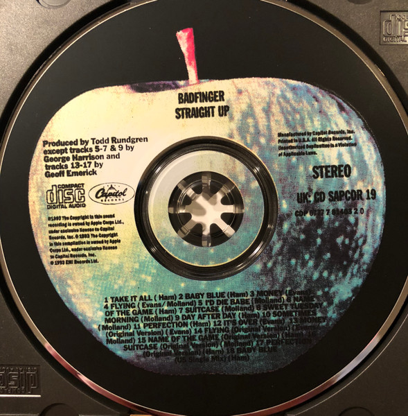Badfinger - Straight Up CD | Capitol Records (CDP 0777 7 81403 2 0) - 3 Badfinger - Straight Up CD | Capitol Records (CDP 0777 7 81403 2 0) - 3
