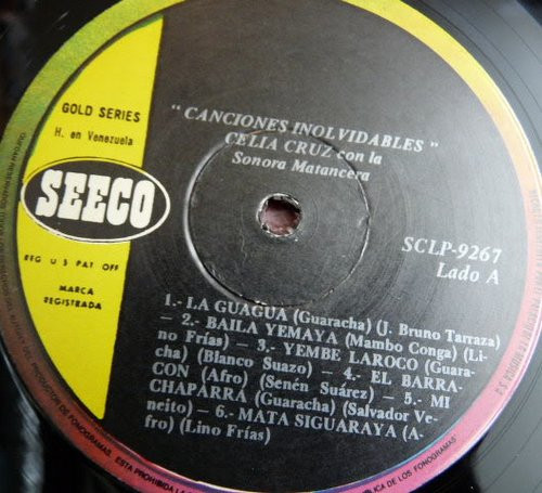 Celia Cruz Con La Sonora Matancera - Canciones Inolvidables | Seeco (SCLP-9267) - 3