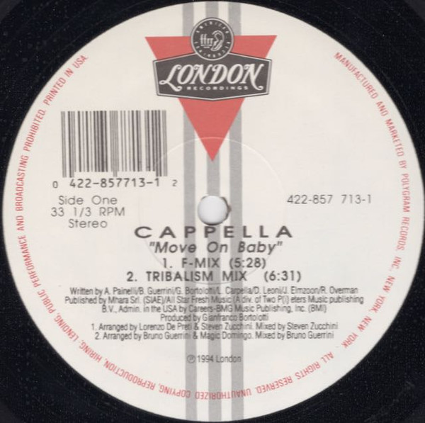 Cappella - Move On Baby | London Records (422-857 713-1)