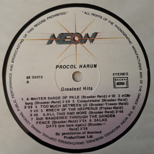 Procol Harum - Greatest Hits | Fun (9028) - 3