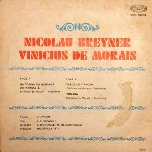 Vinicius De Moraes , Nicolau Breyner - Na Tonga Da Mironga Do Kabuletê | Movieplay (SON 100.014) - 2 Vinicius De Moraes , Nicolau Breyner - Na Tonga Da Mironga Do Kabuletê | Movieplay (SON 100.014) - 2