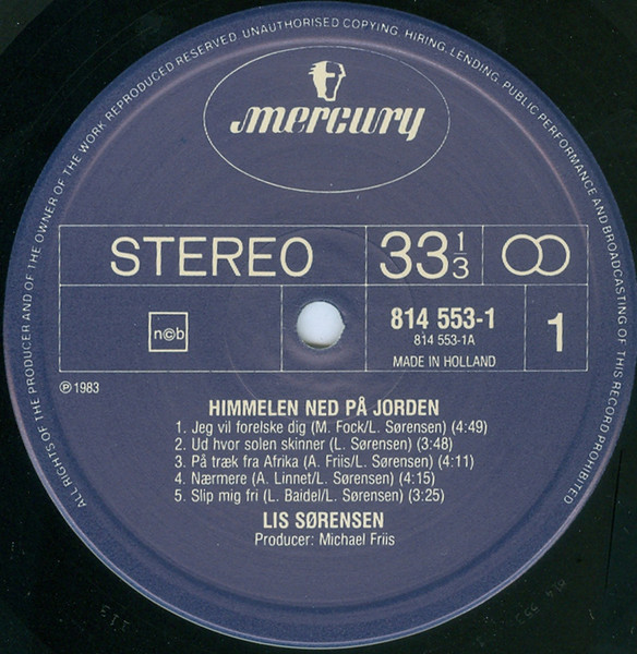 Lis Sørensen - Himmelen Ned På Jorden | Mercury (814 553 1) - 3