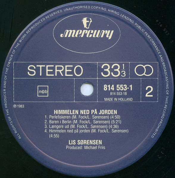 Lis Sørensen - Himmelen Ned På Jorden | Mercury (814 553 1) - 4