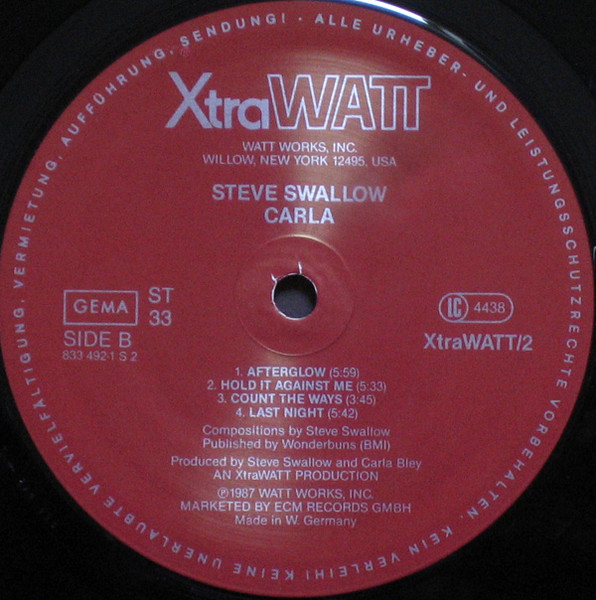 Steve Swallow - Carla | XtraWATT (XtraWATT/ 2) - 4 Steve Swallow - Carla | XtraWATT (XtraWATT/ 2) - 4