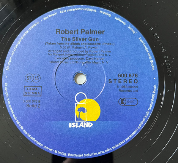 Robert Palmer - You Can Have It (Take My Heart) | Island Records (600 876) - 4