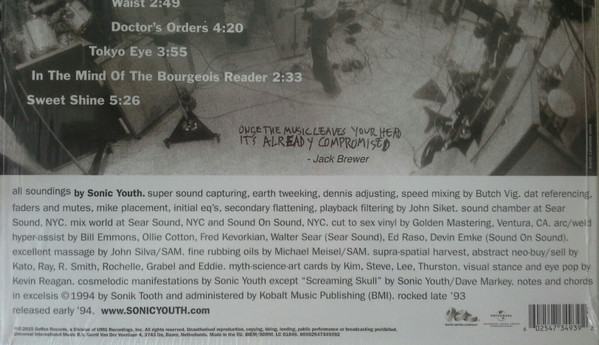 Sonic Youth - Experimental Jet Set, Trash And No Star | DGC (00602547349392) - 3 Sonic Youth - Experimental Jet Set, Trash And No Star | DGC (00602547349392) - 3