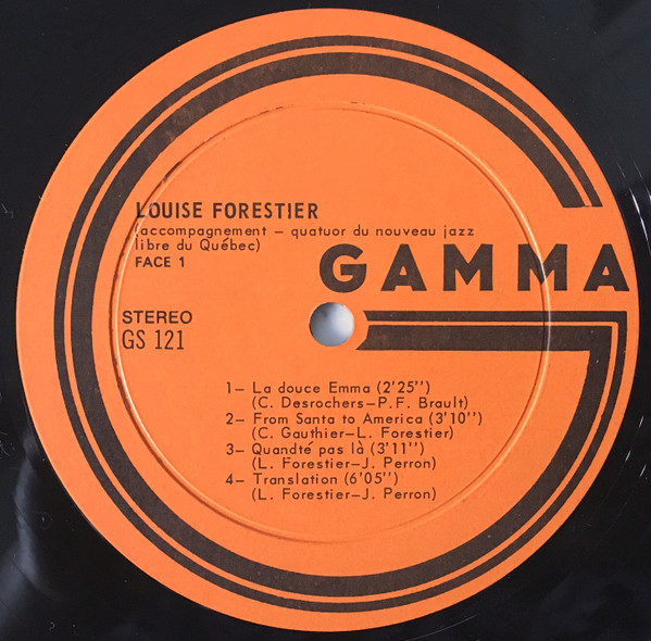 Louise Forestier - L. F. | Gamma (GS-121) - 4