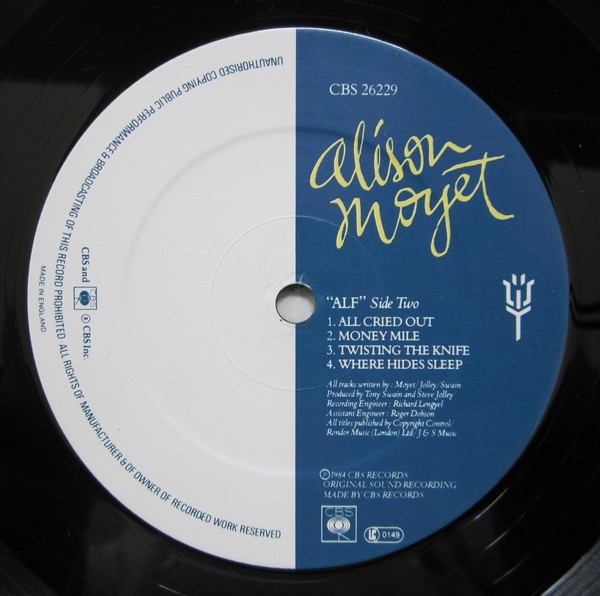 Alison Moyet - Alf | CBS (CBS 26229) - 4 Alison Moyet - Alf | CBS (CBS 26229) - 4