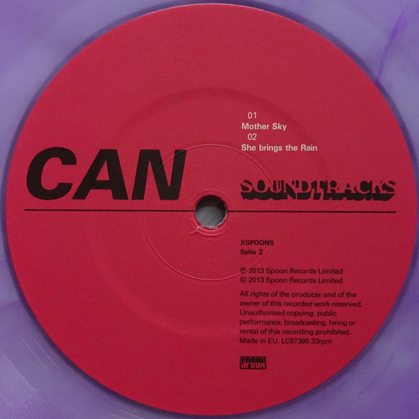 Can - Soundtracks LP - CLEAR PURPLE | Spoon Records (XSPOON5) - 4